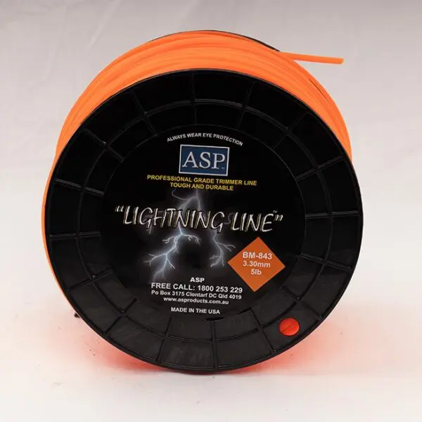 TRIMMER LINE 3.30mm DIAMOND - 2.25KG SPOOL 5lb SQ 3.3mm  2.7KG