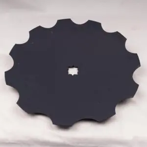 DISC SCALLOP BORON BLUE 22" x 5mm. 30 & 33mm DUAL SQUARE HOLE 10KG