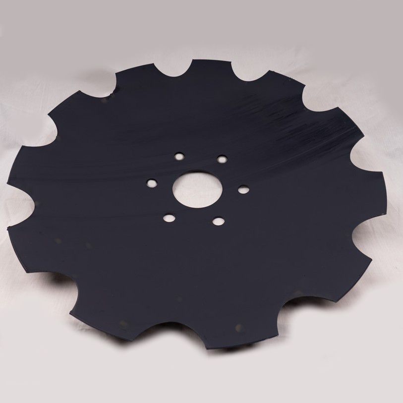 DISC SCALLOP BORON BLUE 28" x 6mm, 6 X RADIAL HOLES GRIZZLY STYLE 21KG