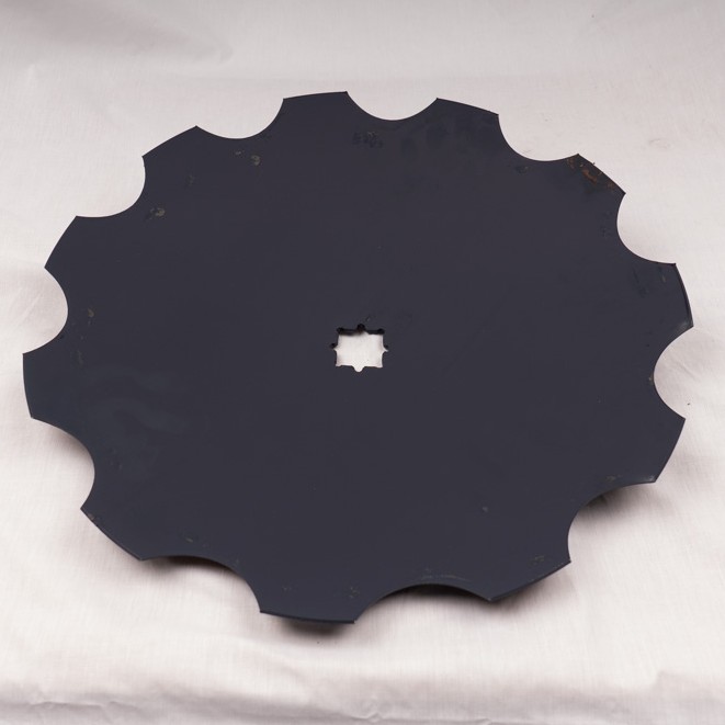DISC SCALLOP BORON BLUE 22" x 5mm. 30 & 33mm DUAL SQUARE HOLE 10KG